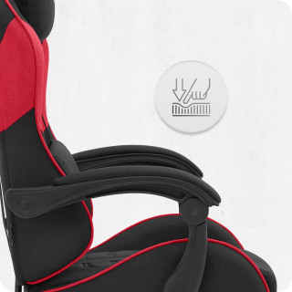 Igralni stol Cabro C501 iz rdeče in črne tkanine