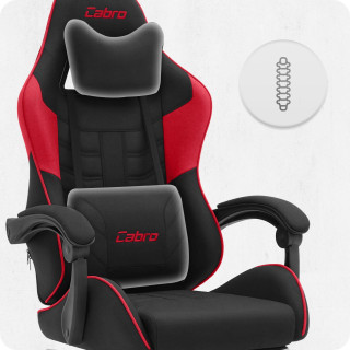 Igralni stol Cabro C501 iz rdeče in črne tkanine