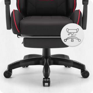 Igralni stol Cabro C501 iz rdeče in črne tkanine