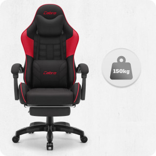 Igralni stol Cabro C501 iz rdeče in črne tkanine