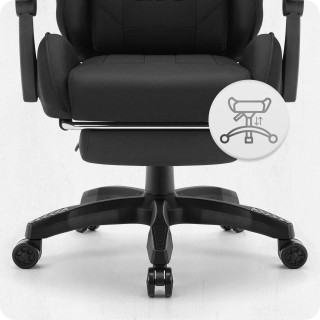 Igralni stol Cabro C501 iz črne tkanine