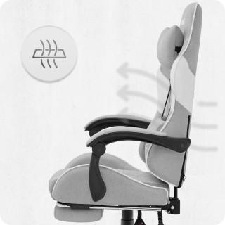 Sivo-bel igralni stol iz blaga Cabro C501