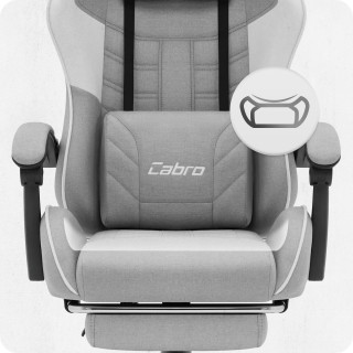 Sivo-bel igralni stol iz blaga Cabro C501