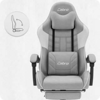 Sivo-bel igralni stol iz blaga Cabro C501