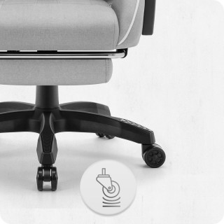 Sivo-bel igralni stol iz blaga Cabro C501