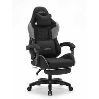 Igralni stol Cabro C501 iz blaga v sivo-črni barvi