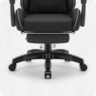 Igralni stol Cabro C501 iz blaga v sivo-črni barvi