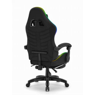 Igralni stol Cabro C501 iz črne tkanine z LED osvetlitvijo