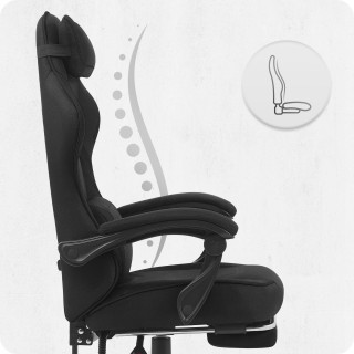 Igralni stol Cabro C502 iz črne tkanine