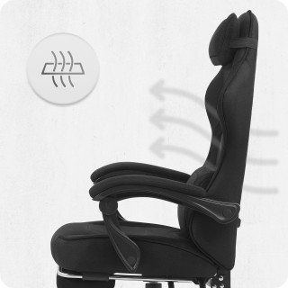 Igralni stol Cabro C502 iz črne tkanine