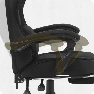 Igralni stol Cabro C502 iz črne tkanine