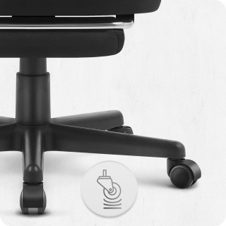 Igralni stol Cabro C502 iz črne tkanine