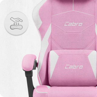 Igralni stol Cabro C502 iz roza in bele tkanine