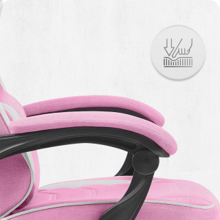 Igralni stol Cabro C502 iz roza in bele tkanine