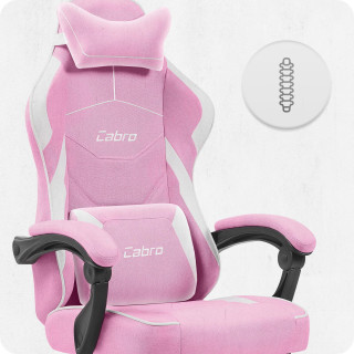 Igralni stol Cabro C502 iz roza in bele tkanine