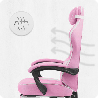 Igralni stol Cabro C502 iz roza in bele tkanine