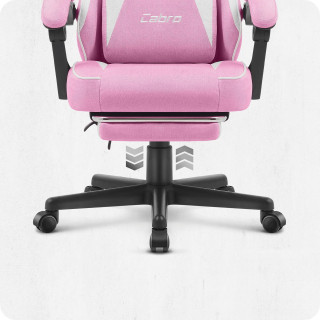 Igralni stol Cabro C502 iz roza in bele tkanine