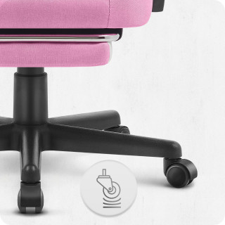 Igralni stol Cabro C502 iz roza in bele tkanine