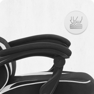 Igralni stol Cabro C502 iz črne in bele tkanine