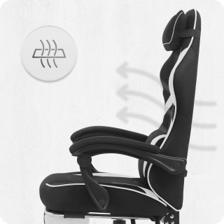 Igralni stol Cabro C502 iz črne in bele tkanine