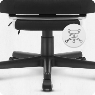 Igralni stol Cabro C502 iz črne in bele tkanine