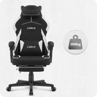 Igralni stol Cabro C502 iz črne in bele tkanine