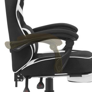 Igralni stol Cabro C502 iz črne in bele tkanine