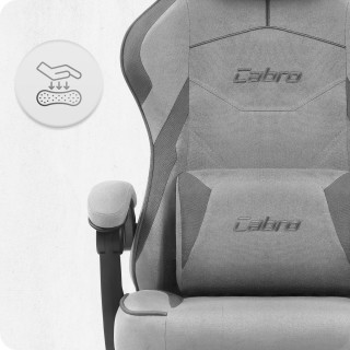 Igralni stol Cabro C502 iz sive tkanine