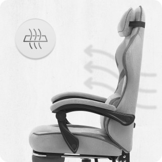 Igralni stol Cabro C502 iz sive tkanine