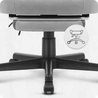 Igralni stol Cabro C502 iz sive tkanine