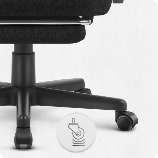 Igralni stol Cabro C503 iz črne tkanine