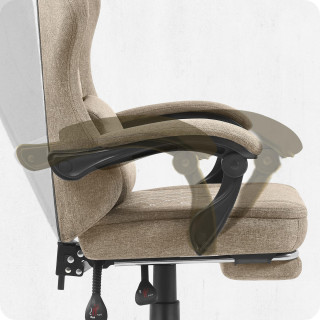 Igralni stol Cabro C503 iz blaga, bež barve