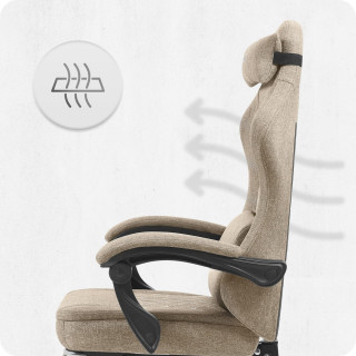 Igralni stol Cabro C503 iz blaga, bež barve