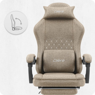 Igralni stol Cabro C503 iz blaga, bež barve