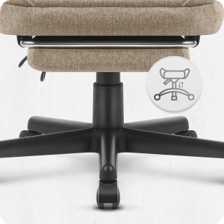 Igralni stol Cabro C503 iz blaga, bež barve