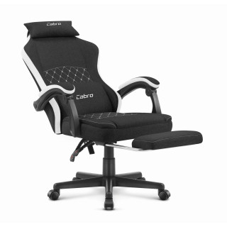 Črno-beli blagajniški igralni stol Cabro C503