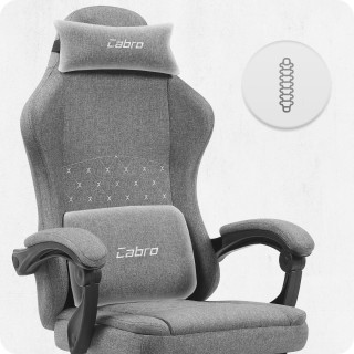 Igralni stol Cabro C503 iz sive tkanine