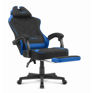 Črno-moder igralni stol iz blaga Cabro C504