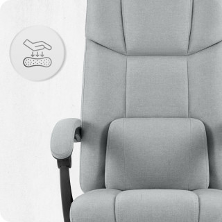 Pisarniški stol Cabro C505 iz sive tkanine