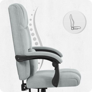 Pisarniški stol Cabro C505 iz sive tkanine