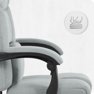 Pisarniški stol Cabro C505 iz sive tkanine