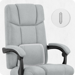 Pisarniški stol Cabro C505 iz sive tkanine