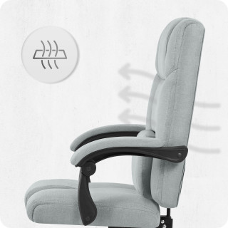 Pisarniški stol Cabro C505 iz sive tkanine