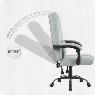 Pisarniški stol Cabro C505 iz sive tkanine