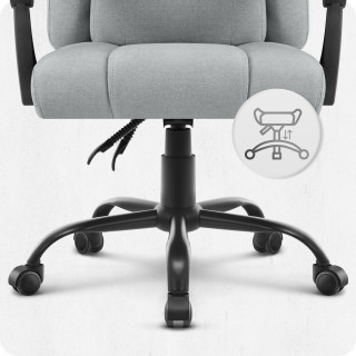 Pisarniški stol Cabro C505 iz sive tkanine