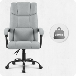 Pisarniški stol Cabro C505 iz sive tkanine