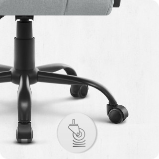 Pisarniški stol Cabro C505 iz sive tkanine