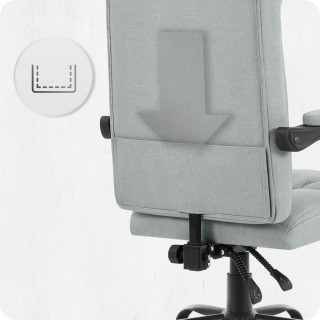 Pisarniški stol Cabro C505 iz sive tkanine