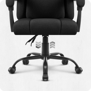 Pisarniški stol iz črnega blaga Cabro C505