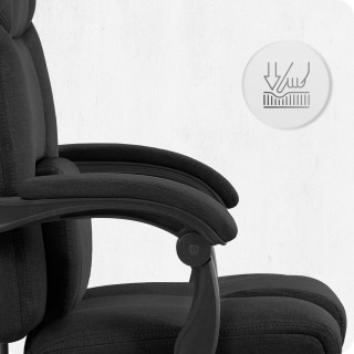 Pisarniški stol iz črnega blaga Cabro C505